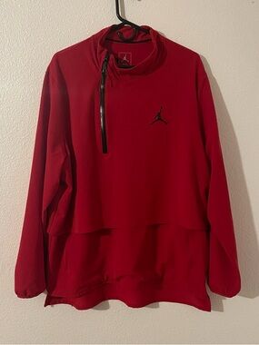 Jordan 23 Nike Shield Red Jacket Men XL Tech Training Pullover Athletic Sporty